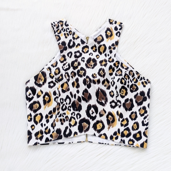 Line & Dot x Revolve Cyber Leopard Print Crop Top - Picture 9 of 14